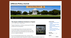 Desktop Screenshot of jeffersonpolicyjournal.com