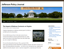 Tablet Screenshot of jeffersonpolicyjournal.com